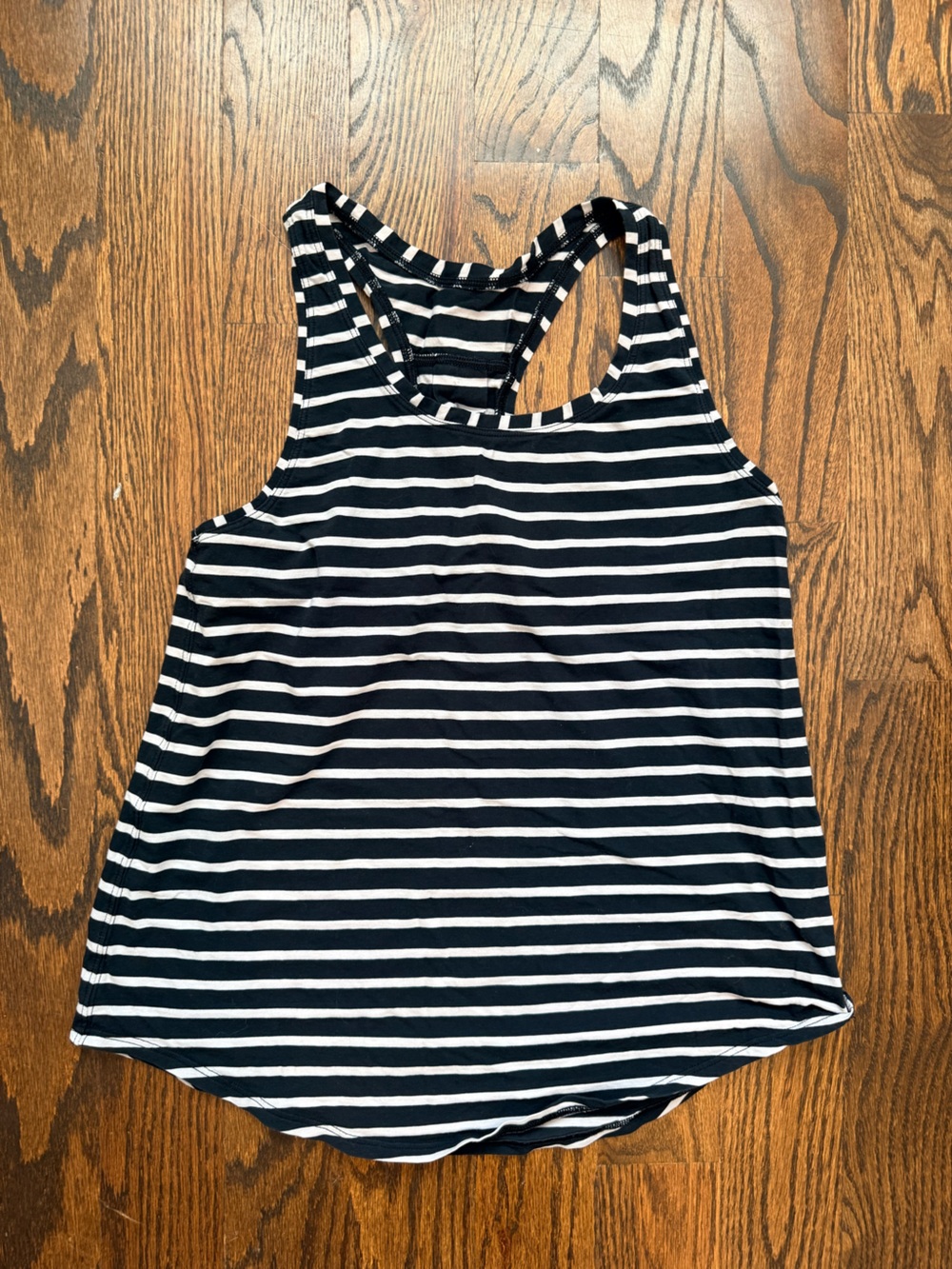 Lululemon live tank. Navy and white striped. Like new.